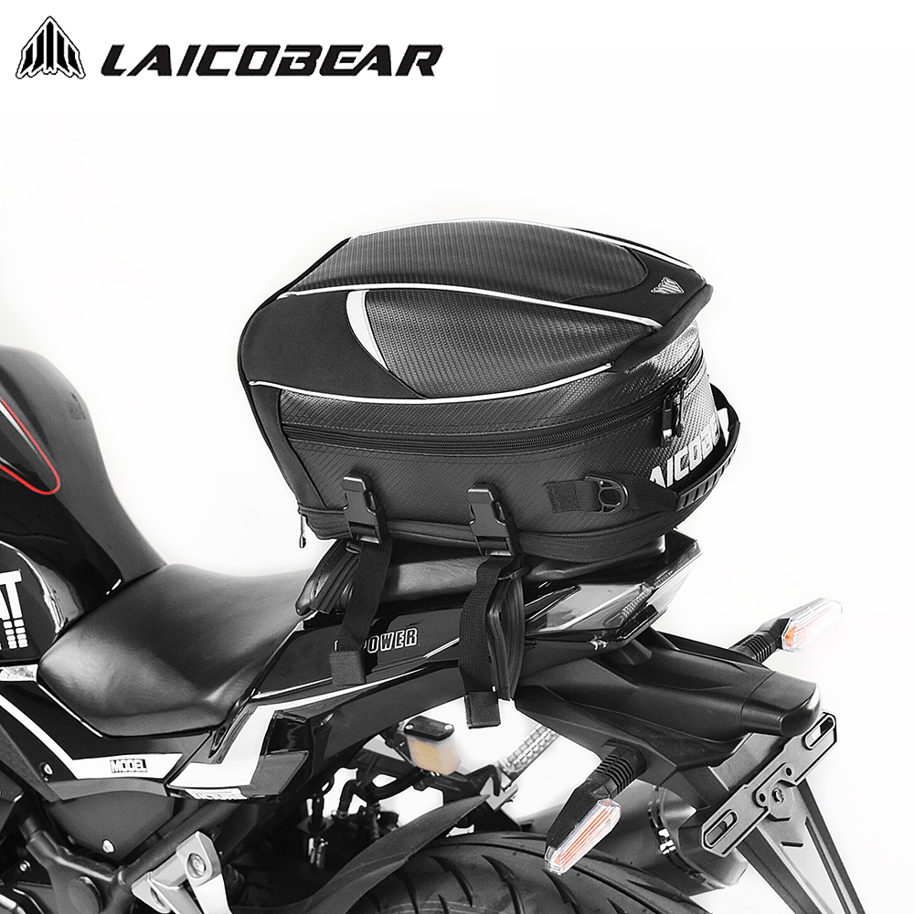 Motorcycle Gear Warehouse - Motorcycle Tail Bag Black Motorbike Waterproof