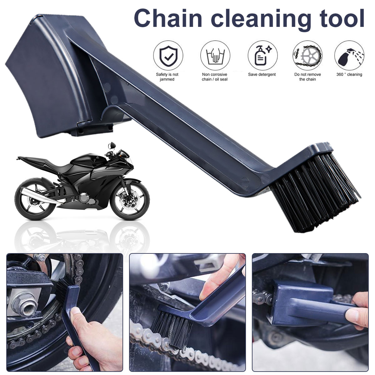 Motorcycle Gear Clearance - Motorcycle Chain Cleaning Brush Gear Brush
