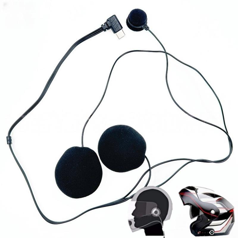 Helmet Full Face - 1Pc Type-C Plug HD Noise Reduction