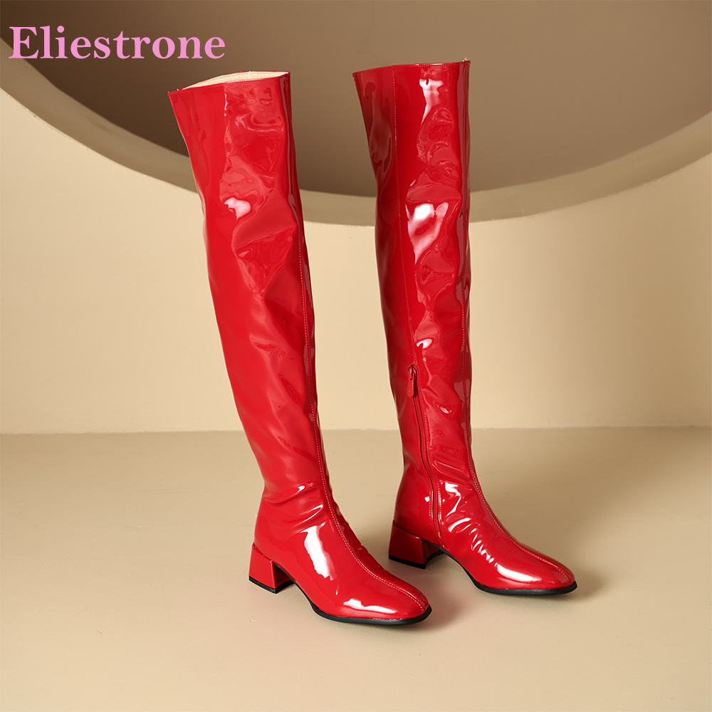 Riding Boot Short - New Winter Glamour Red Gold Women
