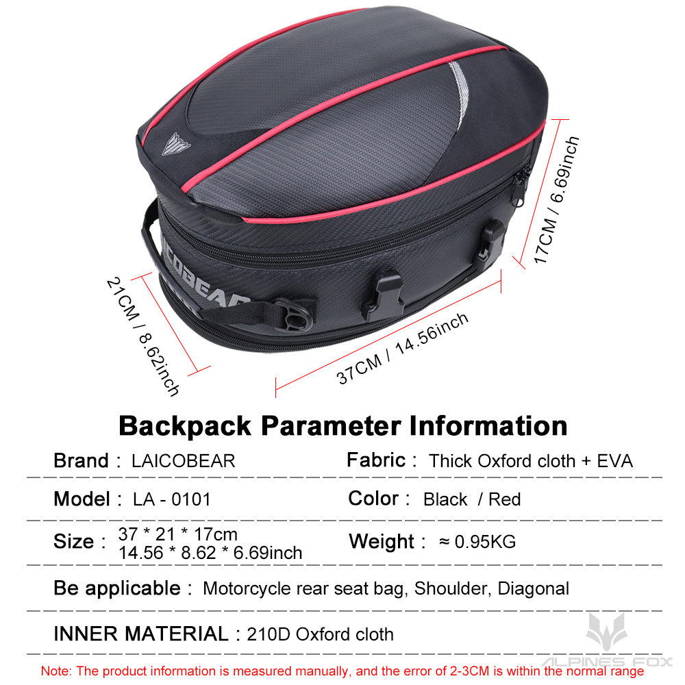 Motorcycle Tail Bag Black Moto - Motorcycle Gear Warehouse review and price
