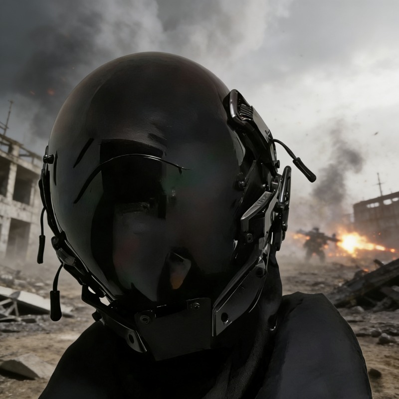 Mecha style cyberpunk helmet m - Helmet Full Face review and price