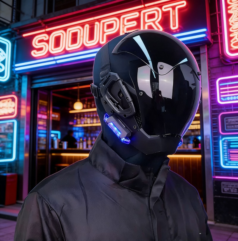 Mecha style cyberpunk helmet m - Helmet Full Face review and price