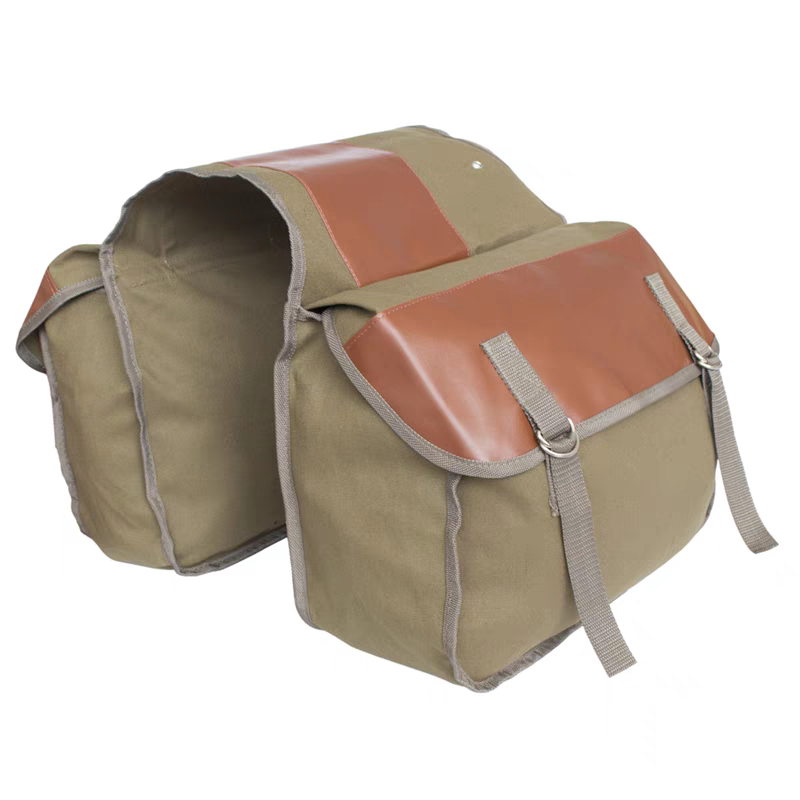 Canvas Leather Rear Saddlebag  - Motorcycle Gear Warehouse review and price