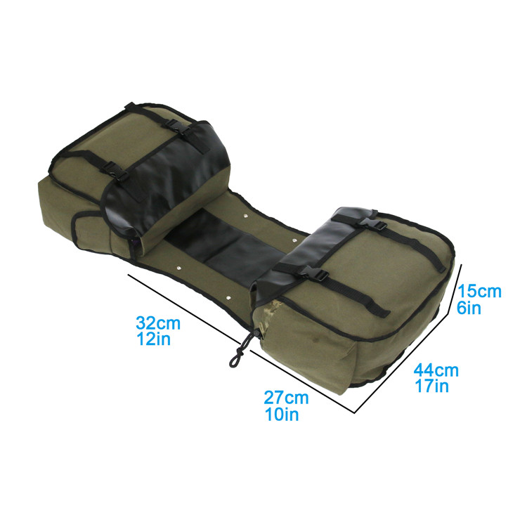 Canvas Leather Rear Saddlebag  - Motorcycle Gear Warehouse review and price