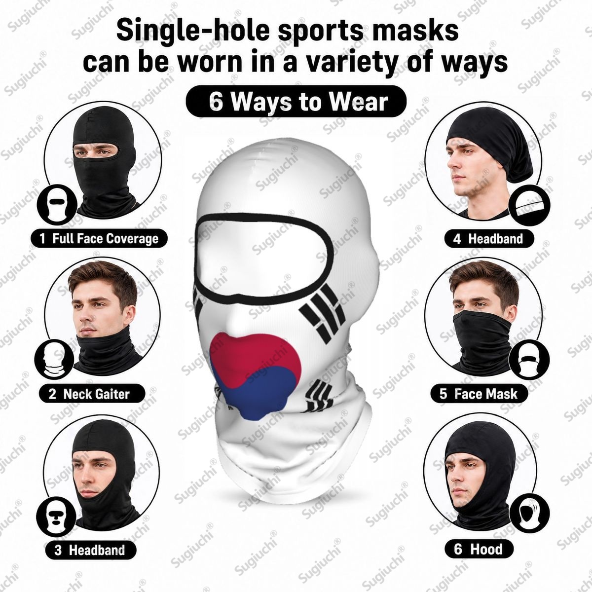 South Korea Cycling Balaclava  - Helmet Full Face review and price