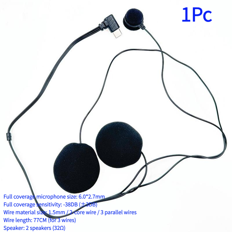 1Pc Type-C Plug HD Noise Reduc - Helmet Full Face review and price