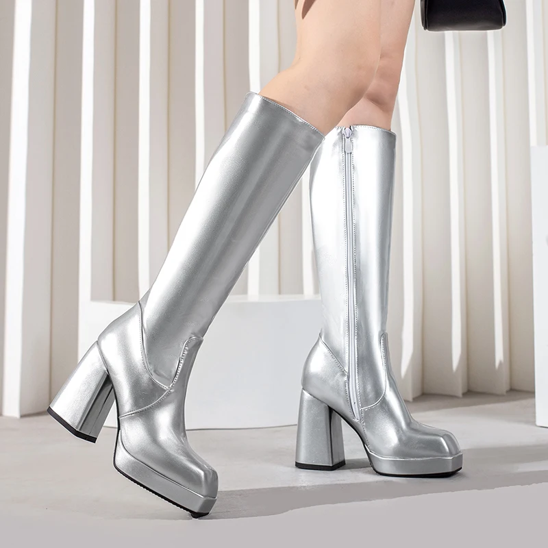 Green Winter Women Platform Kn - Riding Boot Short review and price