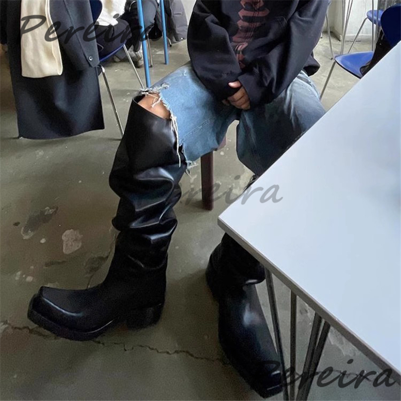 Thick Soled Over The Knee Boot - Riding Boot Short review and price